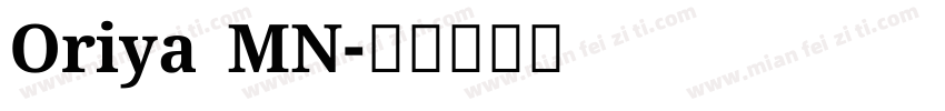 Oriya MN字体转换